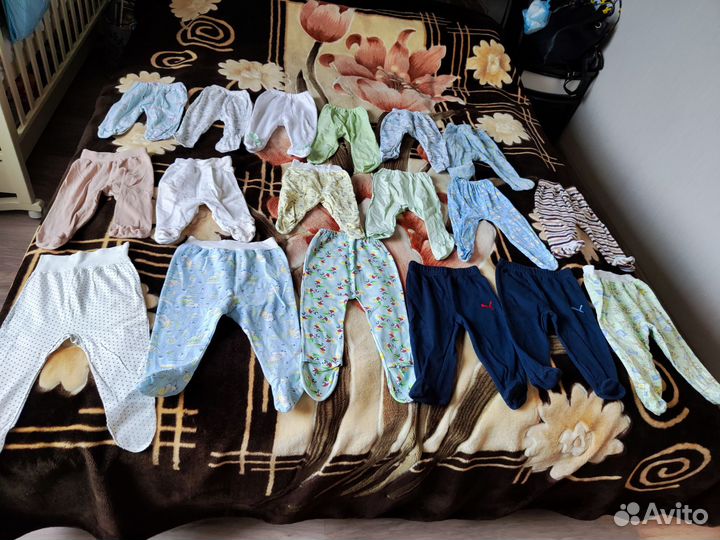 Огромная коробка детских вещей от рождения до года