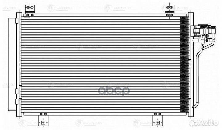Радиатор кондиционера Mazda 6 III (12) lrac251