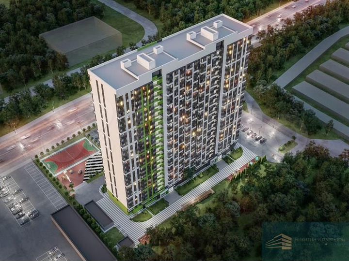 2-к. квартира, 62,5 м², 16/27 эт.