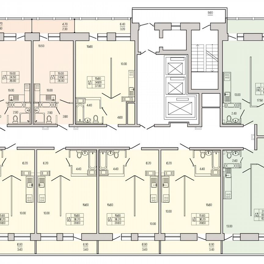 Квартира-студия, 26,8 м², 15/19 эт.