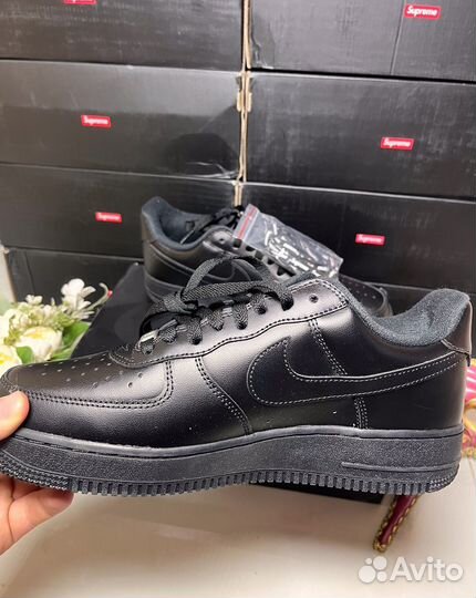 Nike air force 1 low black supreme оригинал