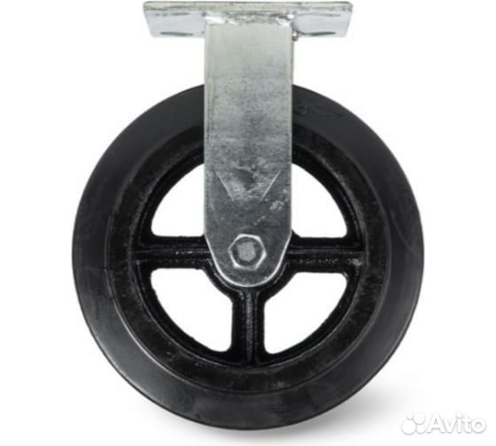 Колесо большегрузное неповоротное обрезиненное 150