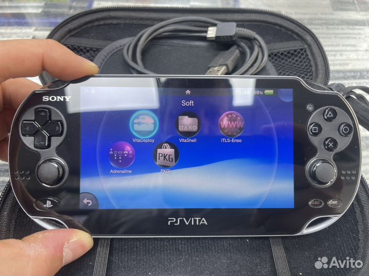 Sony Ps Vita 64Gb Enso Henkaku + игры