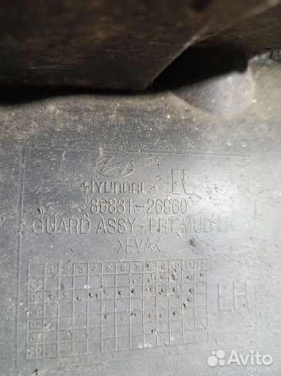 Брызговик Hyundai Santa Fe