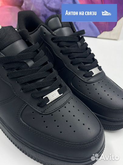 Кроссовки Nike Air Force 1 черные 41-45