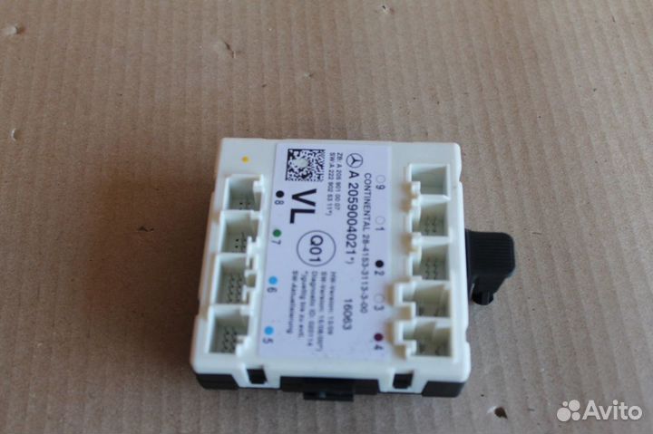 Блок комфорта передней левой двери Mercedes C-klasse W205 2014