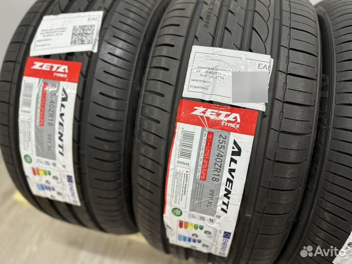 Zeta Alventi 22/45 R18 и 255/40 R18 95Y