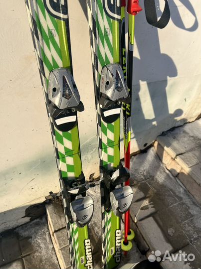 Горные лыжи детские 120 комплект ботинки 33-35 р-р