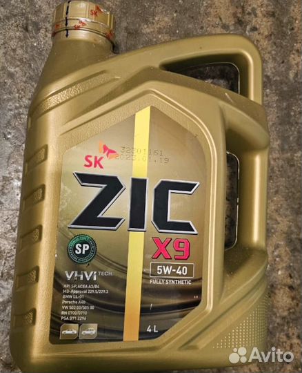Масло моторное zic 5w40