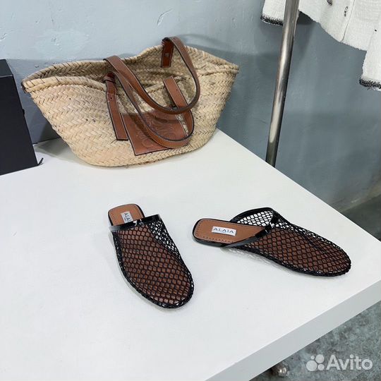 Тапки сетка Alaia 3 цвета