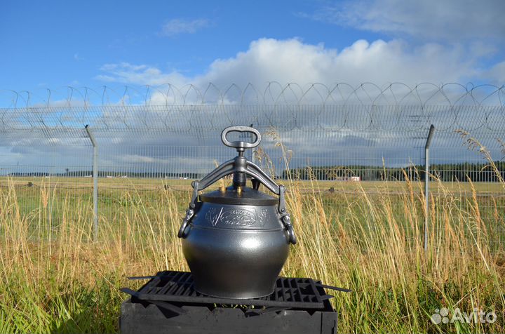 Афганский казан 10 л. черный