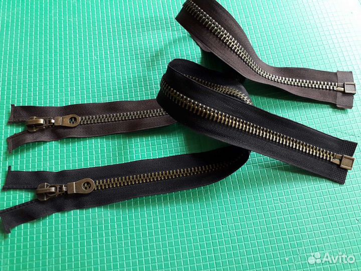 Застежка -молния металл никель