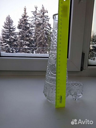 Ваза хрустальная