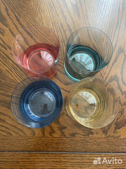 Стаканы цветные bohemia 4шт