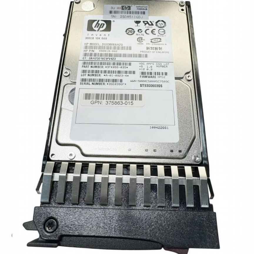[507284-001] Жесткий Диск Hp 300gb Sas 2,5" Hdd 507284-001