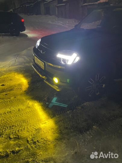 Фара Niva chevrolet светодиодные Bi-led линза