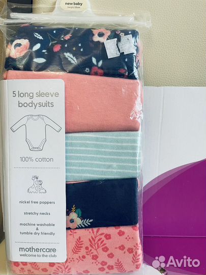 Боди для девочки 1-3м.Mothercare