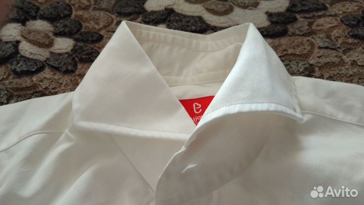 Белая рубашка для мальчика 140 (Тужурка)