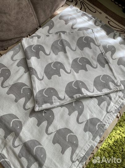 Покрывало с наволочкой детское