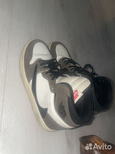 Кроссовки nike air jordan travis scott высокие