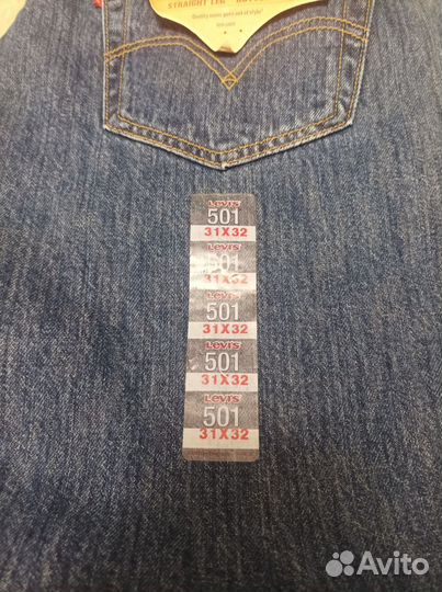 Мужские джинсы levis 501 новые