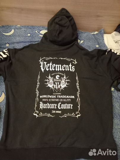 Vetements худи hardcore