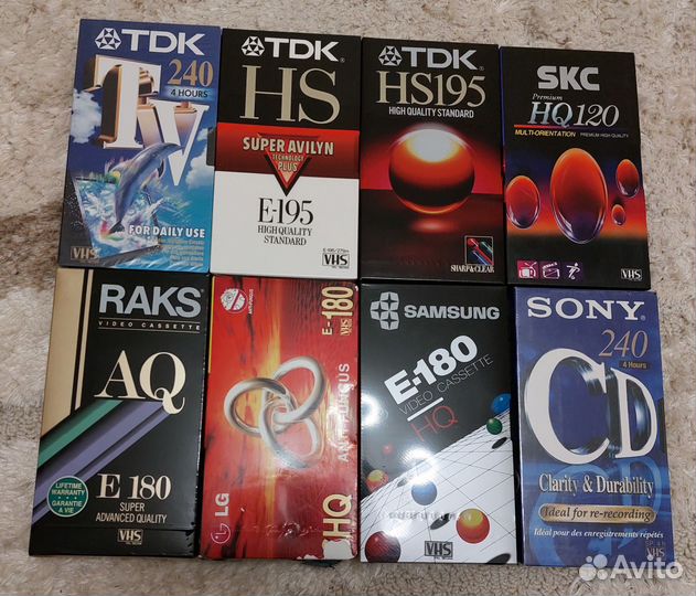 Аудио и видео кассеты новые запечатанные