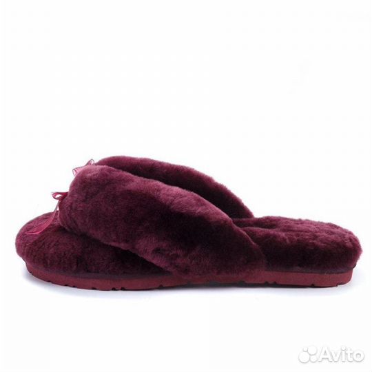 Тапочки UGG fluff Dark Purple