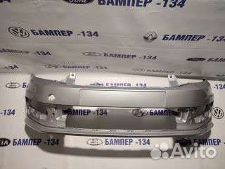 Бампер передний volkswagen polo Серебристый