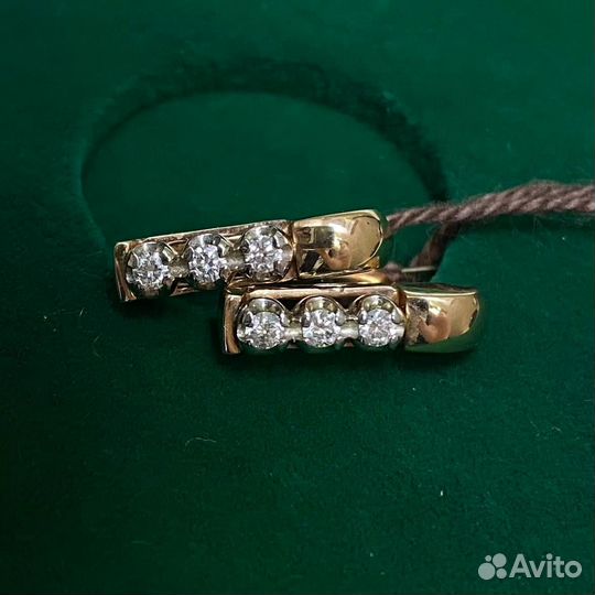 Золотые серьги проба 585 Арт.007466550124