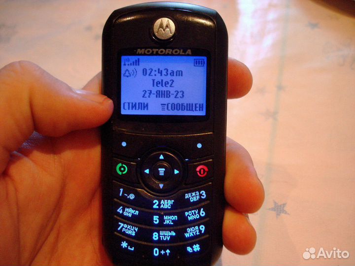 Супер Motorola c113a Батарея 2 дня