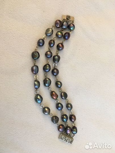 Комплиект ожерелье, серьги, браслет, 2 кольца