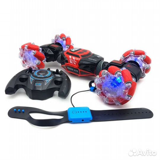 Skidding stunt car