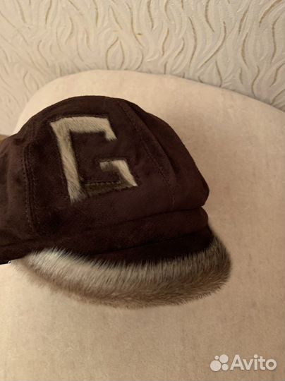 Кепка женская натуральная замша р 56-57