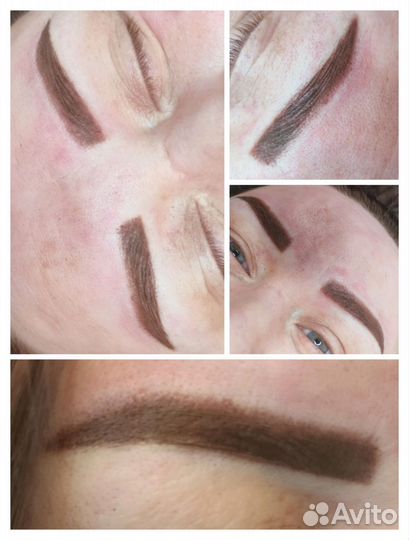 Перманентный макияж бровей
