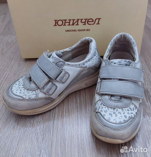 Кроссовки для девочки натуральная кожа Юничел