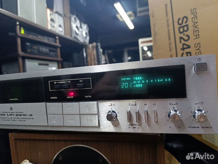 Кассетная дека Яуза Мп-221С-2 состояние