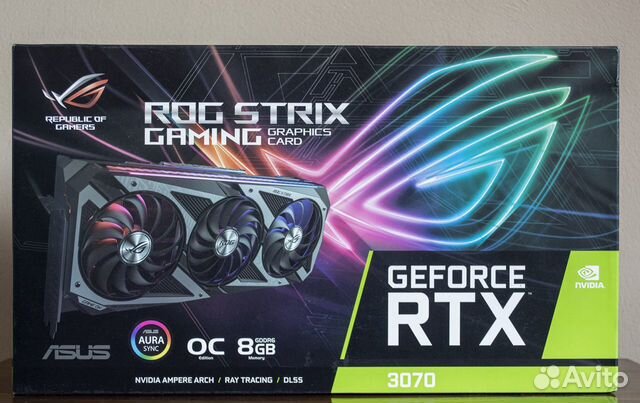 Видеокарта asus ROG Strix GeForce RTX 3070 V2 OC