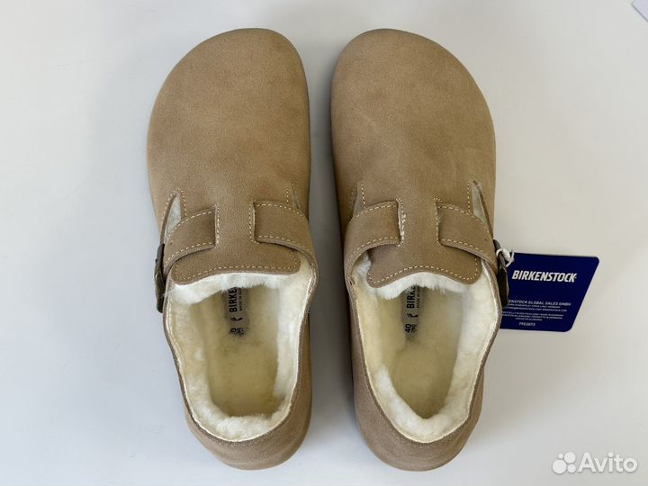 Меховые тапочки birkenstock