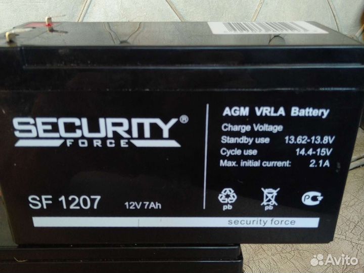 Новые аккумуляторы 12v/7ah