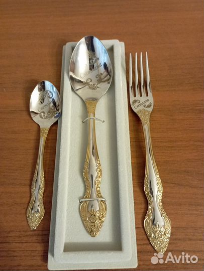 Набор: ложка столовая, вилка, ложка десертная