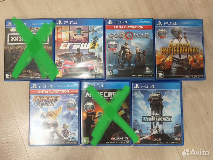 Игровые диски Sony PS4