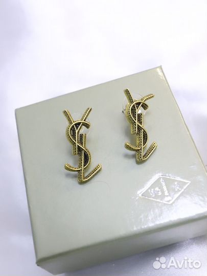 Серьги saint Laurent