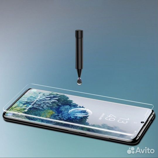 Защитное стекло Honor 70 с уф клеем и лампой