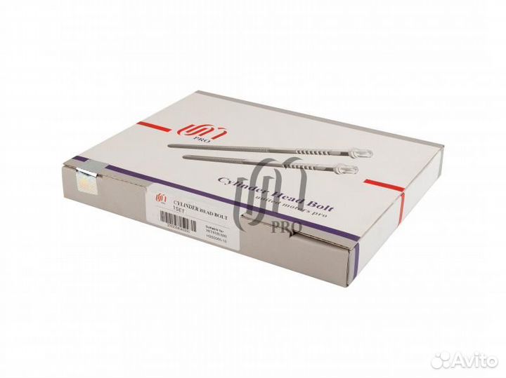 HBS006618 Болты головочные mitsubishi / hyundai 4d55 / 4d56 / d4ba m12x1.25x104 (комплект18 шт, md04