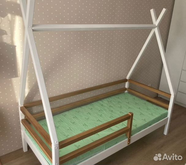 Детская кровать Вигвам новая из дерева
