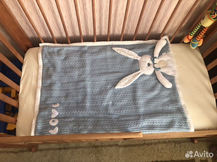 Плед детский с зайкой