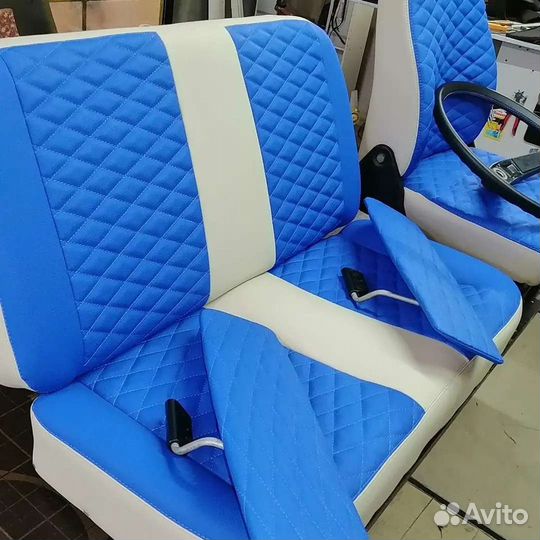 Перетяжка салонов авто и другой техники, кожа, эко