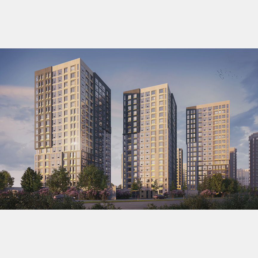 2-к. квартира, 58,4 м², 9/12 эт.