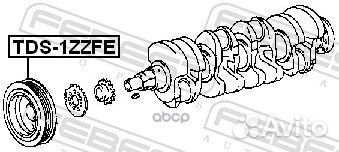 Шкив коленвала TDS-1zzfe TDS-1zzfe Febest